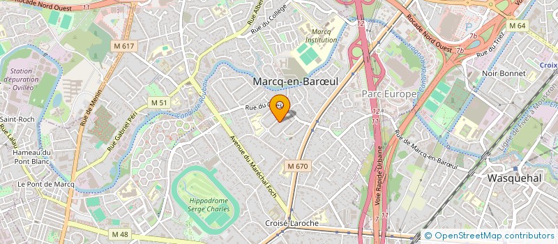 localisation de l'entreprise MONSIEUR ARNAUD MINEZ à MARCQ-EN-BARŒUL
