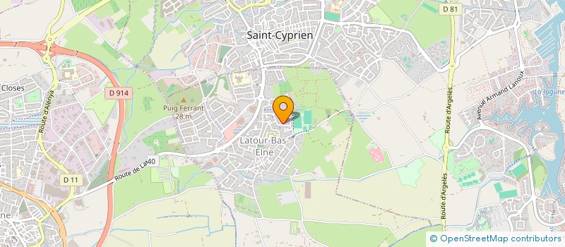 localisation de l'entreprise MONSIEUR ARNAUD MIRALLES  LATOUR-BAS-ELNE