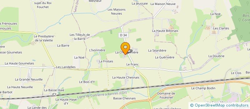 localisation de l'entreprise MONSIEUR ARNAUD MONCELIER  LOUVIGNE-DE-BAIS