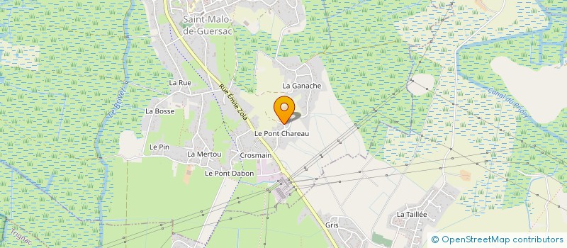 localisation de l'entreprise MONSIEUR ARNAUD MONNIER  SAINT-MALO-DE-GUERSAC