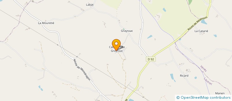 localisation de l'entreprise MONSIEUR ARNAUD MONSARRAT  LAUTREC