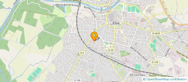 localisation de l'entreprise MONSIEUR ARNAUD MONTEZIN  DAX