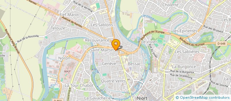 localisation de l'entreprise MONSIEUR ARNAUD MOREL à NIORT