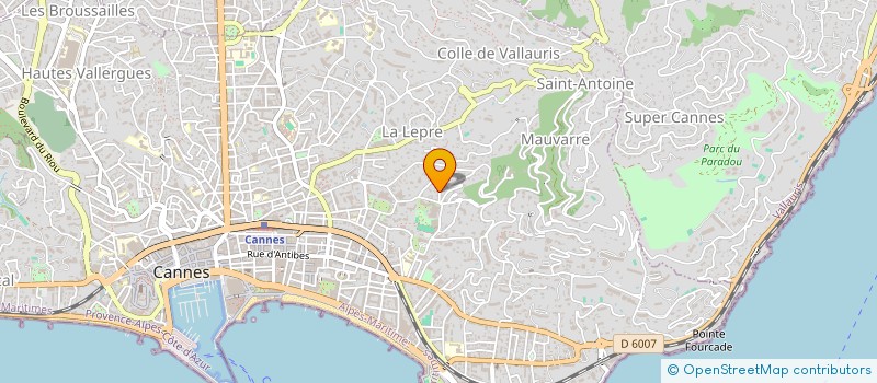 localisation de l'entreprise MONSIEUR ARNAUD MORET à CANNES