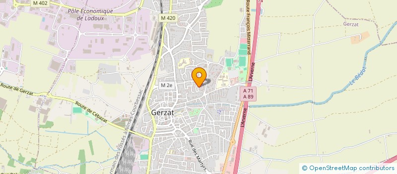 localisation de l'entreprise MONSIEUR ARNAUD MORO  GERZAT