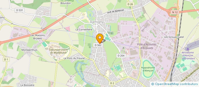 localisation de l'entreprise MONSIEUR ARNAUD MOULIN à DAMIGNY