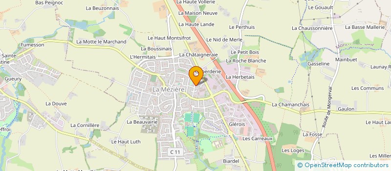 localisation de l'entreprise MONSIEUR ARNAUD MOUSSET  LA MEZIERE