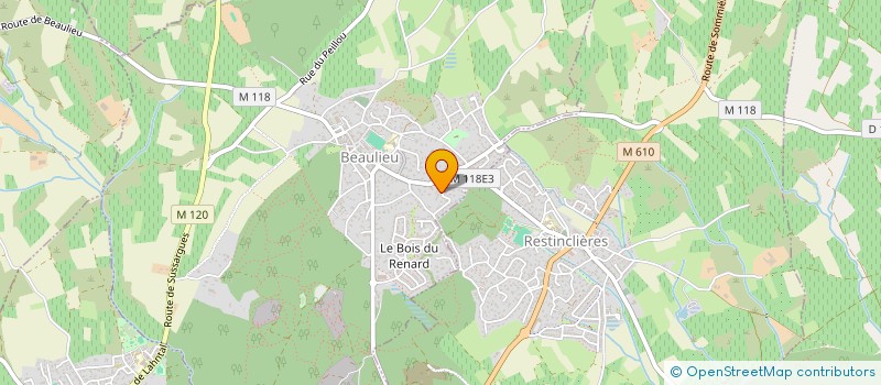 localisation de l'entreprise MONSIEUR ARNAUD MOYNIER  BEAULIEU