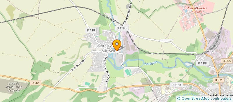 localisation de l'entreprise MONSIEUR ARNAUD MUNOS  SAINTE-COLOMBE-SUR-SEINE