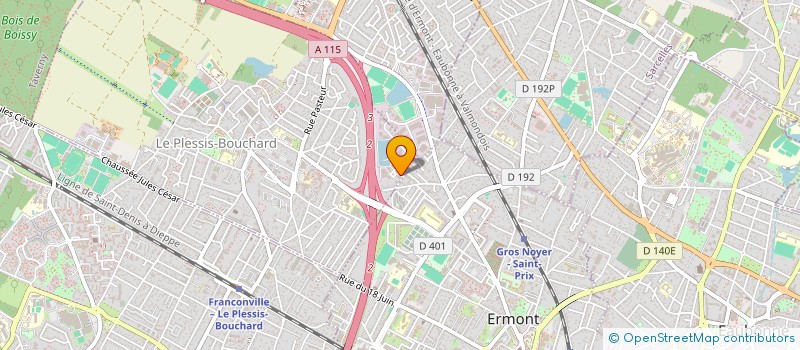 localisation de l'entreprise MONSIEUR ARNAUD NGO KY  LE PLESSIS-BOUCHARD