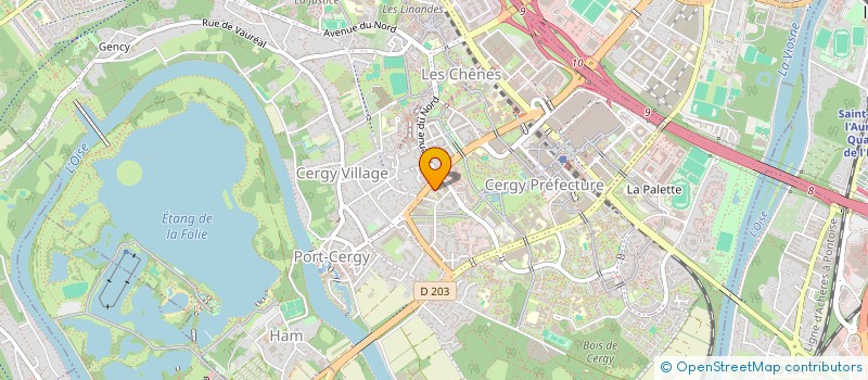 localisation de l'entreprise MONSIEUR ARNAUD NGUYEN  CERGY