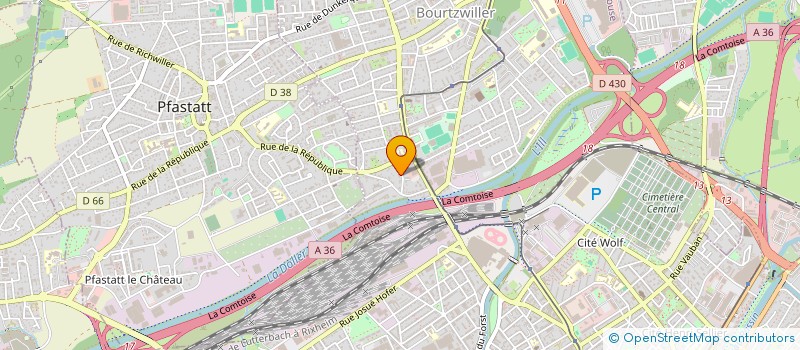 localisation de l'entreprise MONSIEUR ARNAUD NOURRY  MULHOUSE