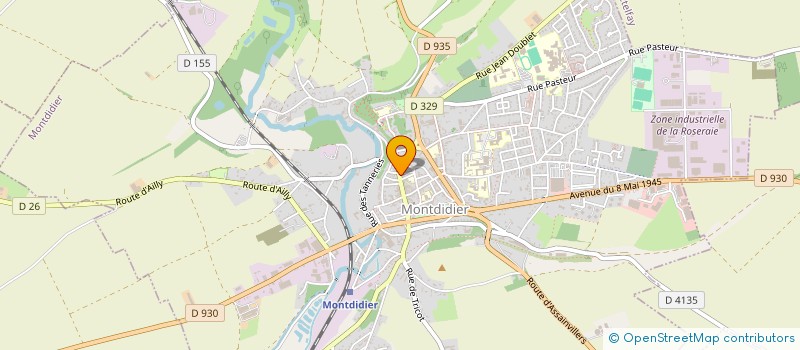 localisation de l'entreprise MONSIEUR ARNAUD NOYON à MONTDIDIER