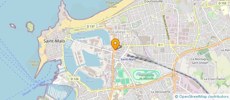 localisation de l'entreprise MONSIEUR ARNAUD OBATON  SAINT-MALO