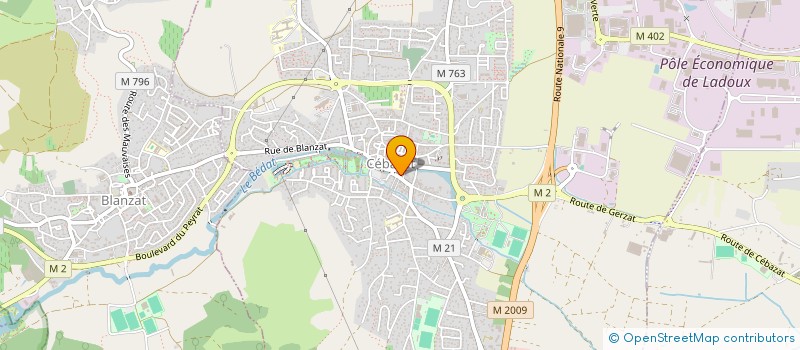 localisation de l'entreprise MONSIEUR ARNAUD OUSSET  CEBAZAT