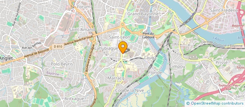 localisation de l'entreprise MONSIEUR ARNAUD PACHEBAT à BAYONNE
