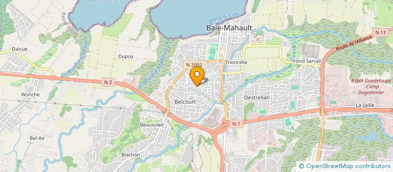 localisation de l'entreprise MONSIEUR ARNAUD PAGE  BAIE-MAHAULT