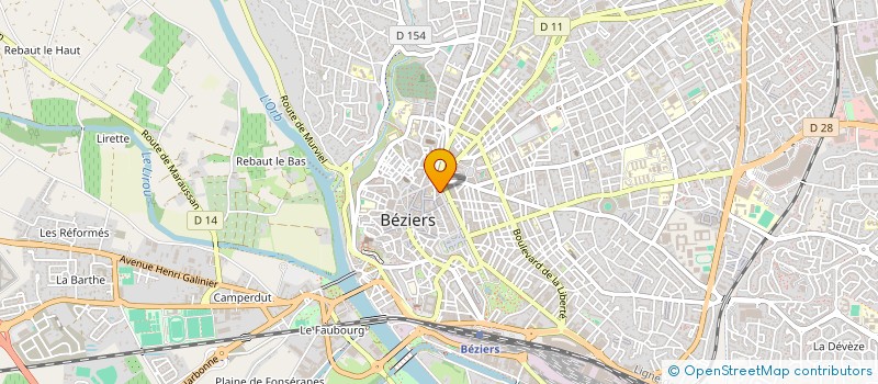 localisation de l'entreprise MONSIEUR ARNAUD PAGES  BEZIERS