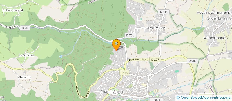 localisation de l'entreprise MONSIEUR ARNAUD PAPILLON  CHATEL-GUYON