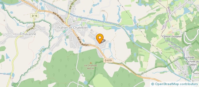 localisation de l'entreprise MONSIEUR ARNAUD PARIETTI  FRAHIER-ET-CHATEBIER