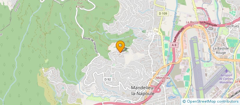 localisation de l'entreprise MONSIEUR ARNAUD PARIGGI  MANDELIEU-LA-NAPOULE