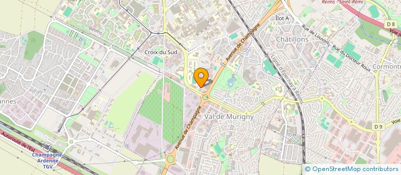 localisation de l'entreprise MONSIEUR ARNAUD PAUL DEMERLIAT  REIMS