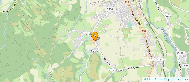 localisation de l'entreprise MONSIEUR ARNAUD PECOURT  AGNOS