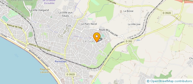 localisation de l'entreprise MONSIEUR ARNAUD PEDREAU à LA BAULE-ESCOUBLAC