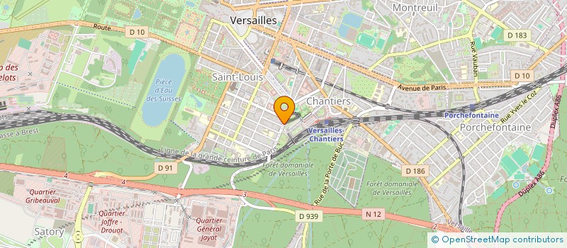 localisation de l'entreprise MONSIEUR ARNAUD PELTRAULT à VERSAILLES