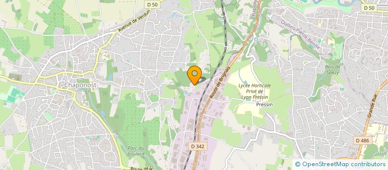 localisation de l'entreprise MONSIEUR ARNAUD PERCHAIS  CHAPONOST