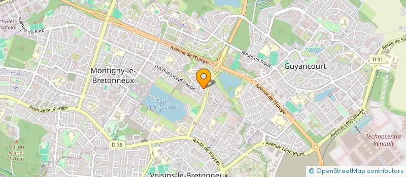 localisation de l'entreprise MONSIEUR ARNAUD PERCHERON  MONTIGNY-LE-BRETONNEUX