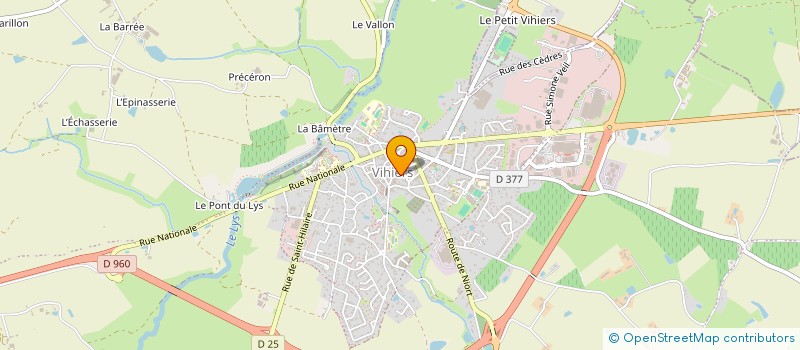 localisation de l'entreprise MONSIEUR ARNAUD PERIVIER à LYS-HAUT-LAYON