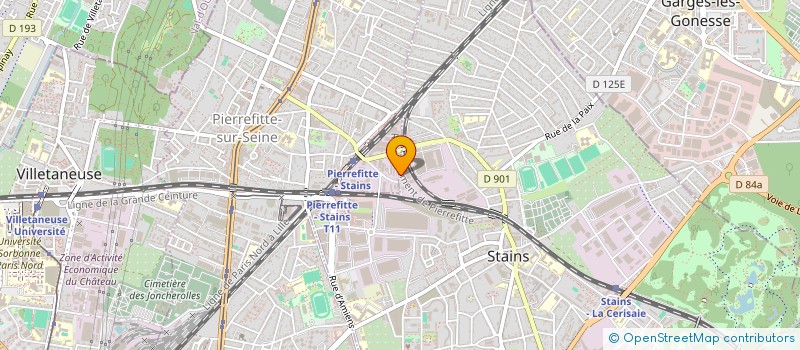 localisation de l'entreprise MONSIEUR ARNAUD PERONNET  STAINS