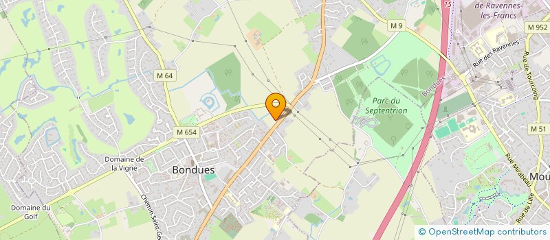 localisation de l'entreprise MONSIEUR ARNAUD PERRIN  BONDUES