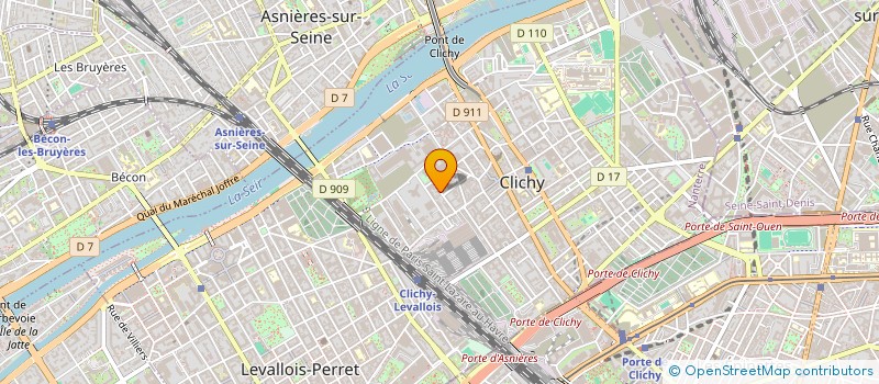 localisation de l'entreprise MONSIEUR ARNAUD PERRON à CLICHY