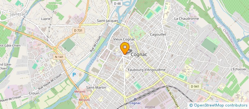 localisation de l'entreprise MONSIEUR ARNAUD PERULLI à COGNAC