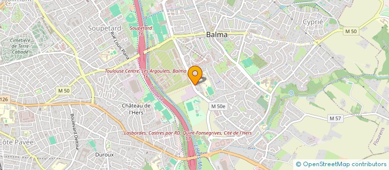 localisation de l'entreprise MONSIEUR ARNAUD PESTY  BALMA