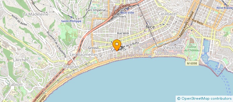 localisation de l'entreprise MONSIEUR ARNAUD PETIT à NICE