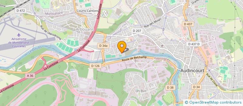 localisation de l'entreprise MONSIEUR ARNAUD PETITE  AUDINCOURT