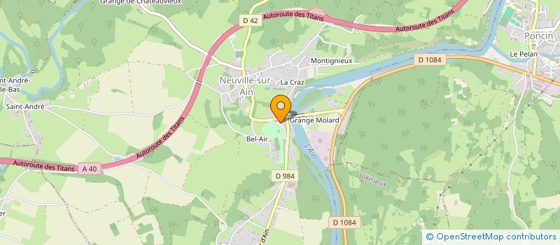 localisation de l'entreprise MONSIEUR ARNAUD PEYRON  NEUVILLE-SUR-AIN