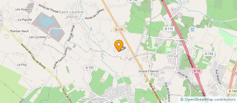 localisation de l'entreprise MONSIEUR ARNAUD PIAT  SAINT-LAURENT-D'ARCE