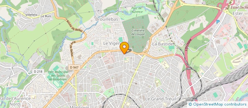 localisation de l'entreprise MONSIEUR ARNAUD PICHON à LIMOGES