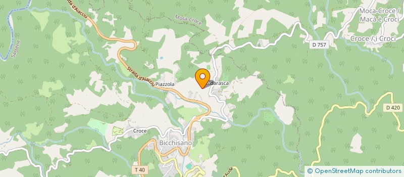 localisation de l'entreprise MONSIEUR ARNAUD PIERAZZI  PETRETO-BICCHISANO