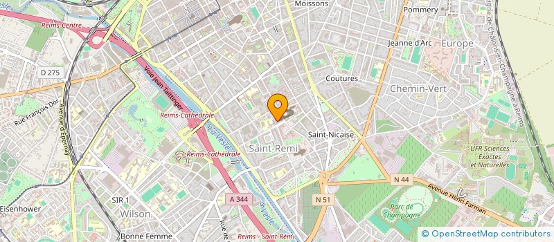 localisation de l'entreprise MONSIEUR ARNAUD PIERRARD  REIMS