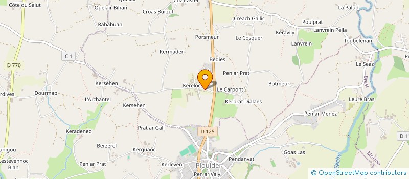 localisation de l'entreprise MONSIEUR ARNAUD PILET  GOULVEN