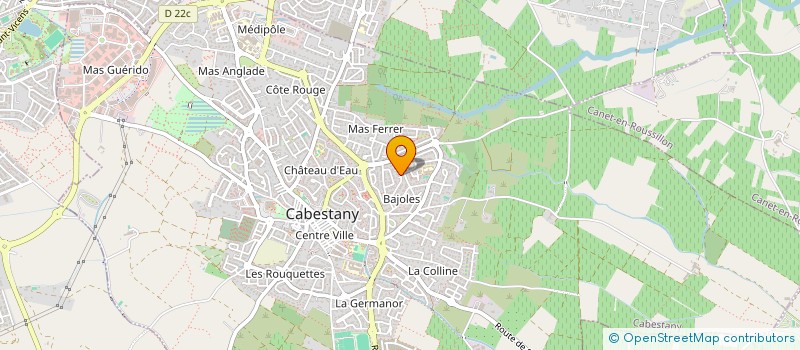 localisation de l'entreprise MONSIEUR ARNAUD PINSON  CABESTANY