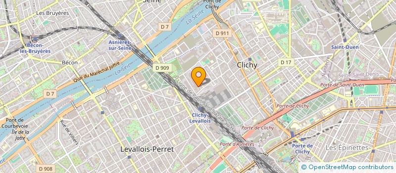 localisation de l'entreprise MONSIEUR ARNAUD PLANTIER à CLICHY