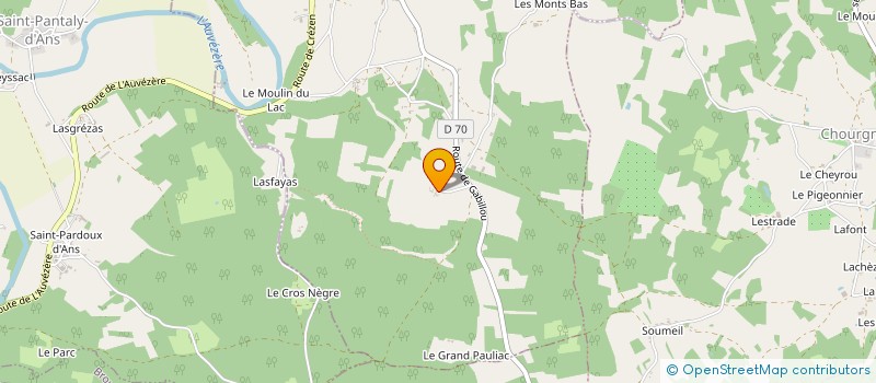 localisation de l'entreprise MONSIEUR ARNAUD PLASSARD à SAINTE EULALIE D'ANS