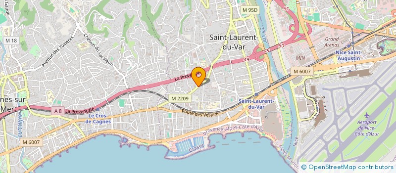 localisation de l'entreprise MONSIEUR ARNAUD PLENNEVAUX  SAINT-LAURENT-DU-VAR