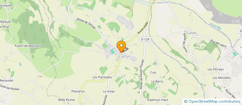 localisation de l'entreprise MONSIEUR ARNAUD POIGNET  CARLUS